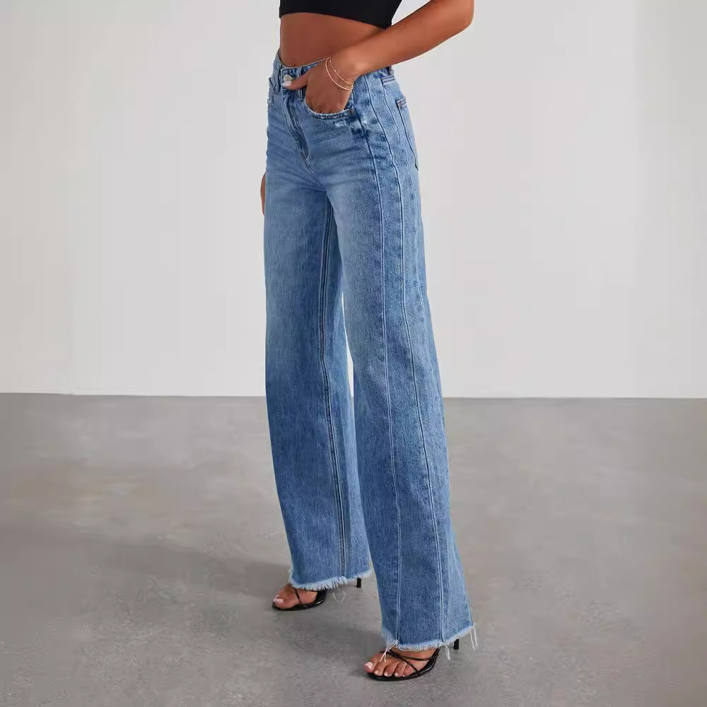 Levoire | Jean Bleu Ample Pour Femmes