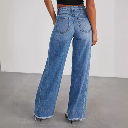 Levoire | Jean Bleu Ample Pour Femmes