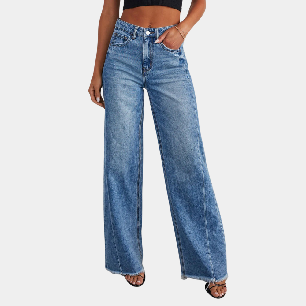 Levoire | Jean Bleu Ample Pour Femmes Bleu