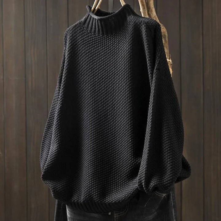 Levoire | Pull À Col Roulé Élégant Pour Femmes Noir