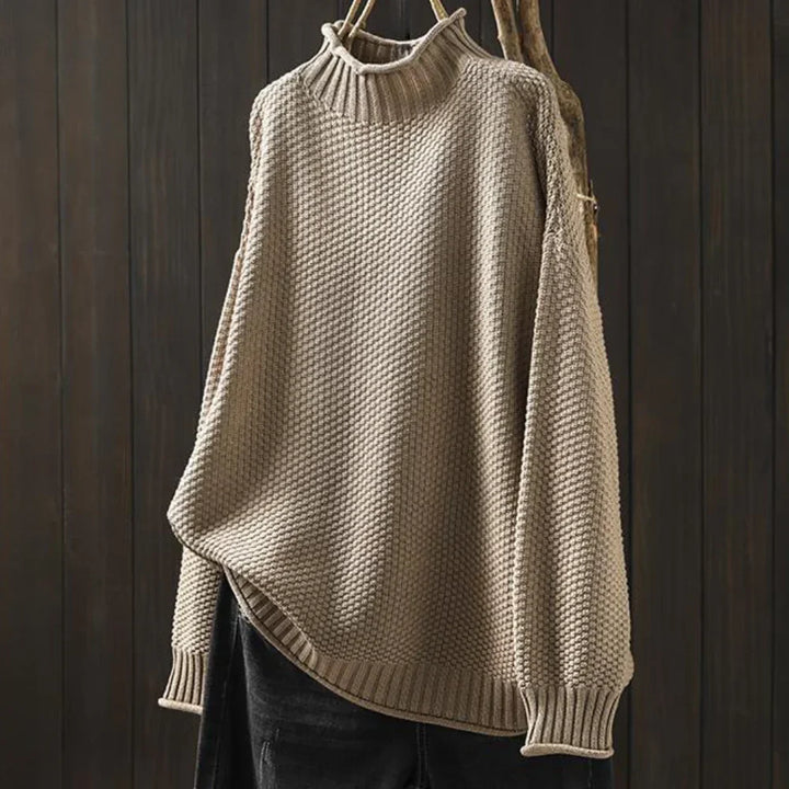 Levoire | Pull À Col Roulé Élégant Pour Femmes Khaki
