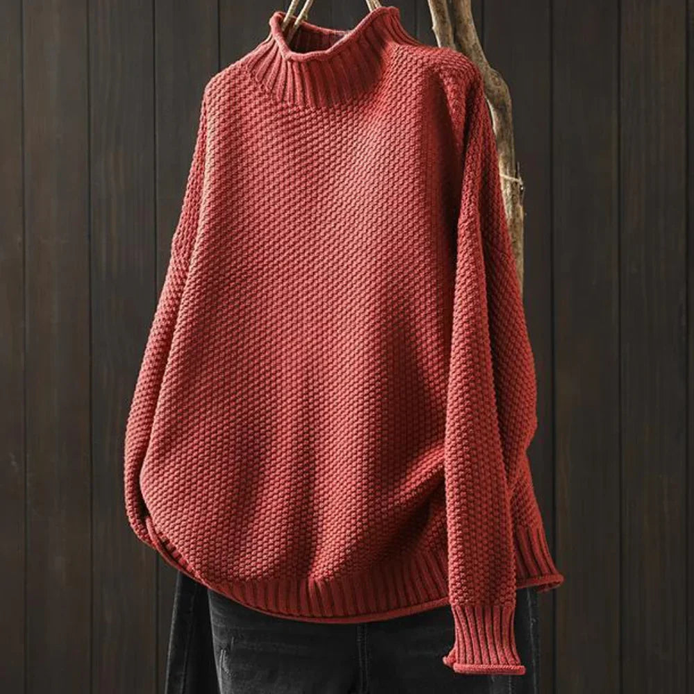 Levoire | Pull À Col Roulé Élégant Pour Femmes Rot