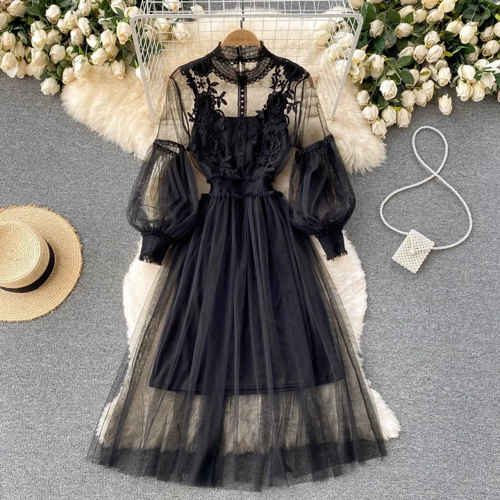 Levoire | Robe Fleurie Noir