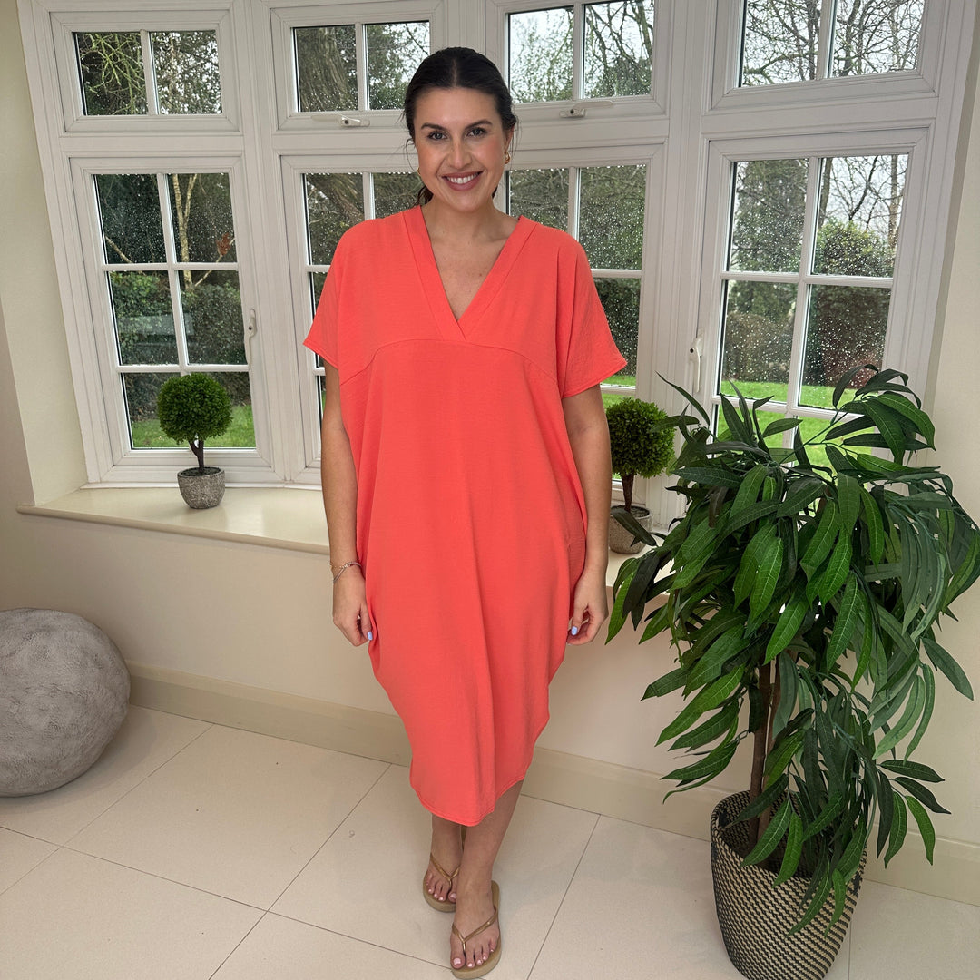 Levoire | Robe Midi Avec Décolleté En V