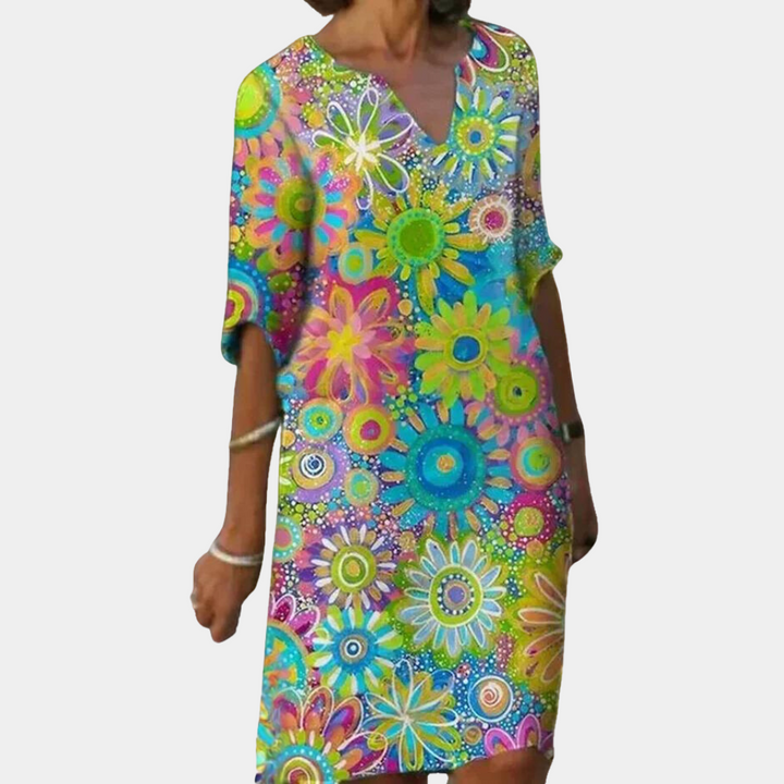 Levoire | Robe À Fleurs Courte Tendance