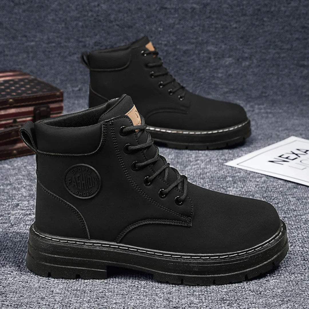 Levoire | Bottes Pour Hommes Classiques Au Look Vintage Noir