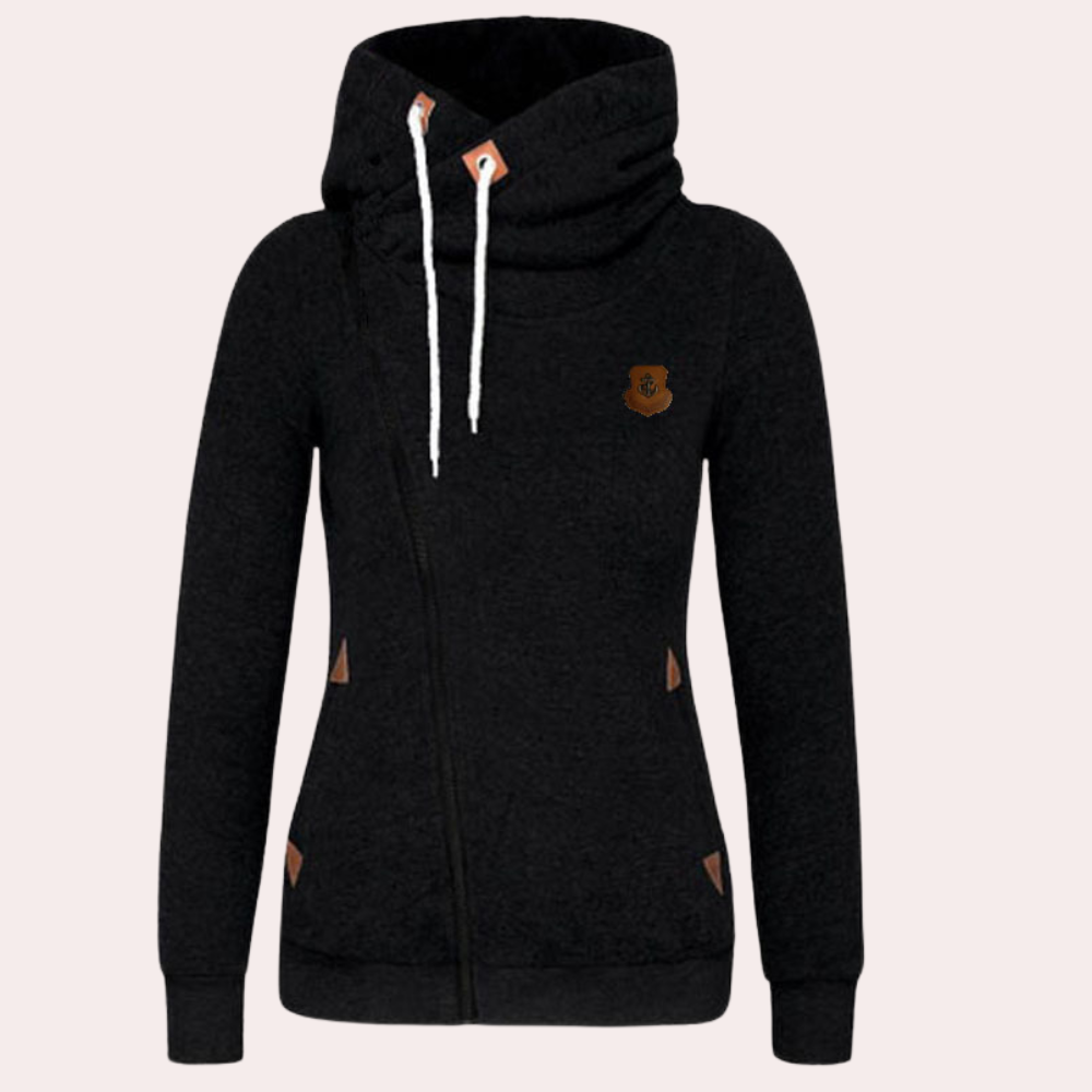 Levoire | Sweat-Shirt À Capuche Zippé À Manches Longues Noir