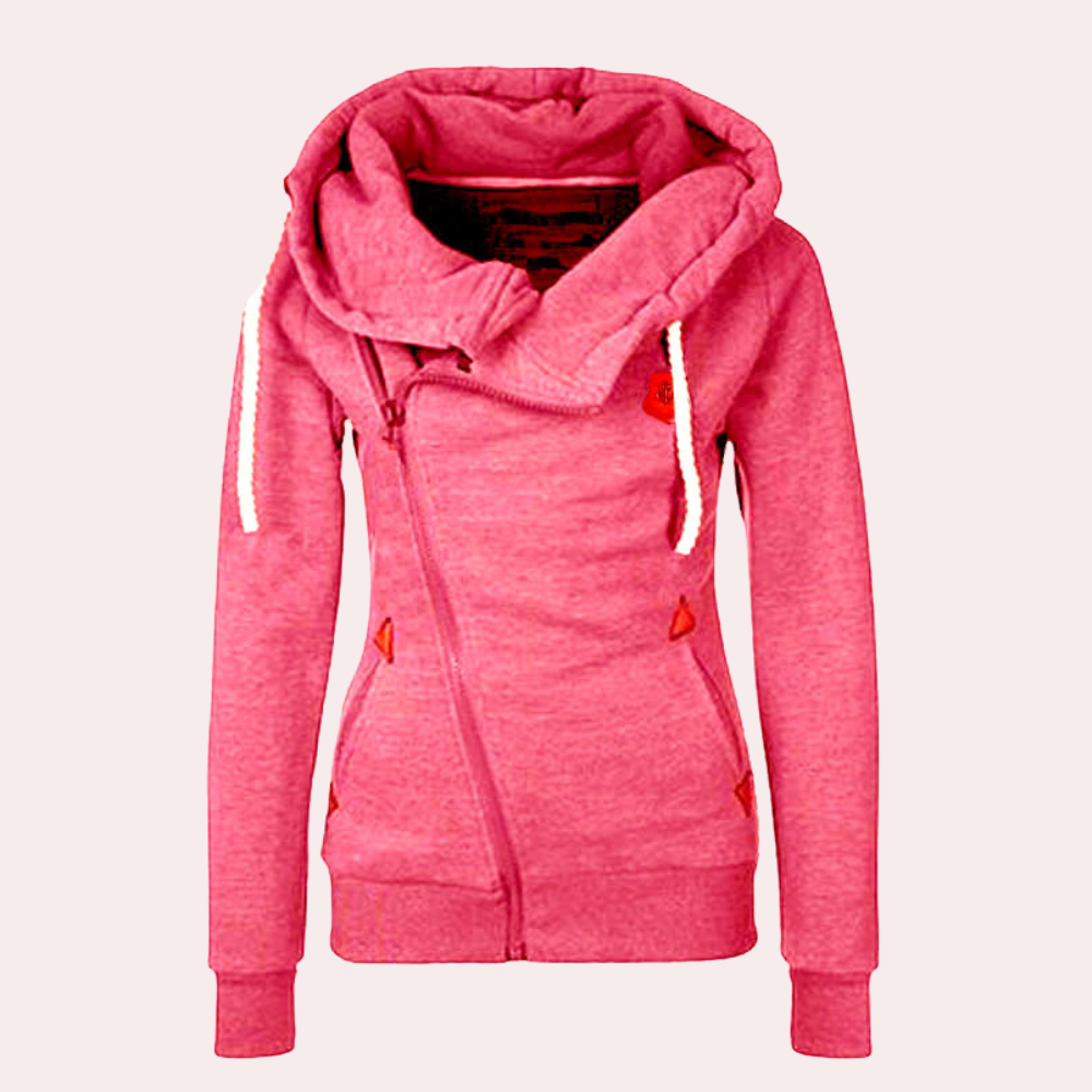Levoire | Sweat-Shirt À Capuche Zippé À Manches Longues Rosa