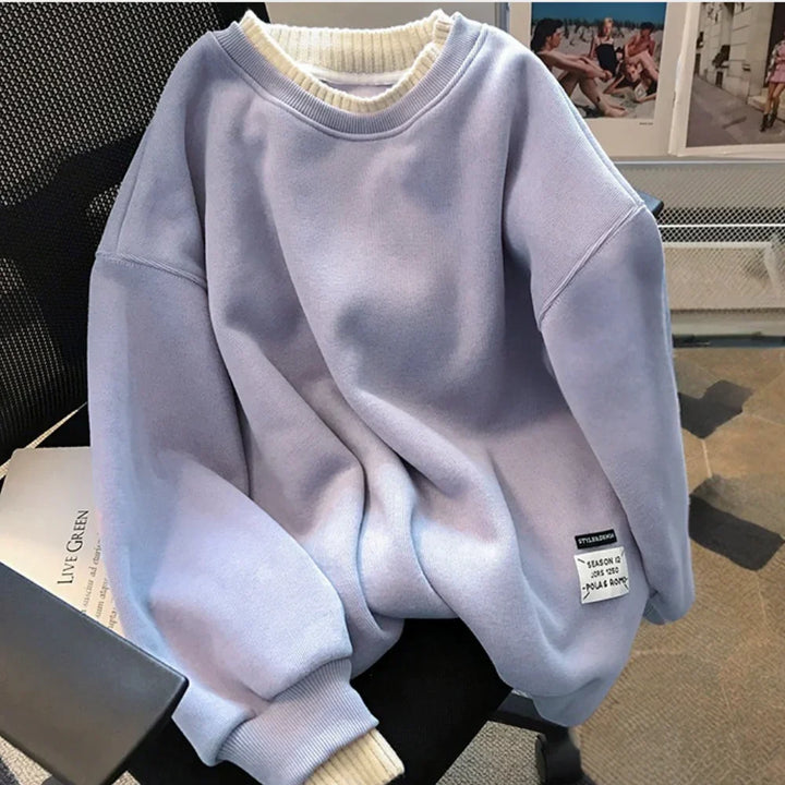 Levoire | Sweat-Shirt Pour Femmes À Coupe Décontractée Minimaliste Lilas