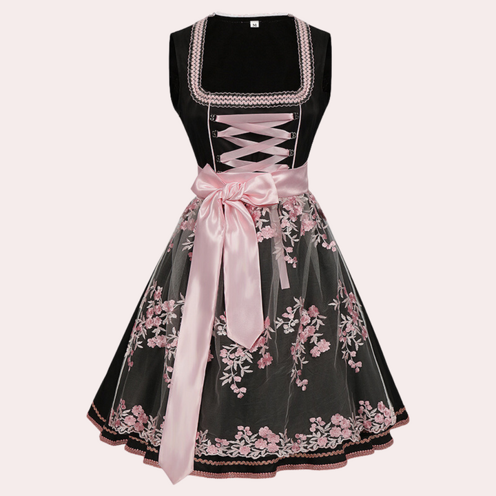 Levoire | Robe Dirndl De Fête Pour Oktoberfest Noir