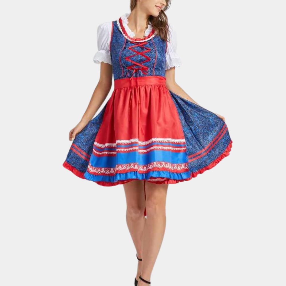 Levoire | Dirndl Classique Pour Oktoberfest Bleu