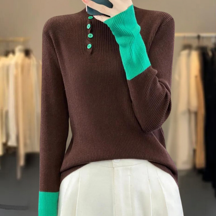 Levoire | T-Shirt Hiver Doux Décontracté marron