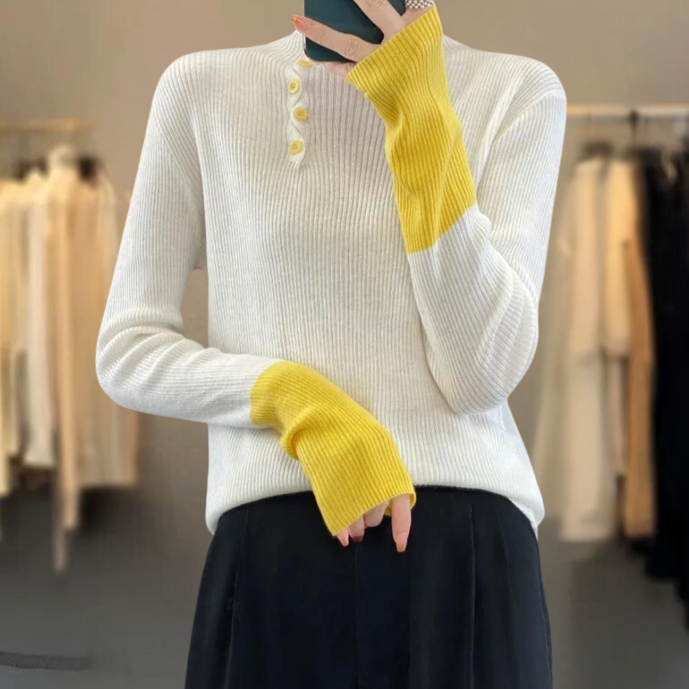 Levoire | T-Shirt Hiver Doux Décontracté Blanc
