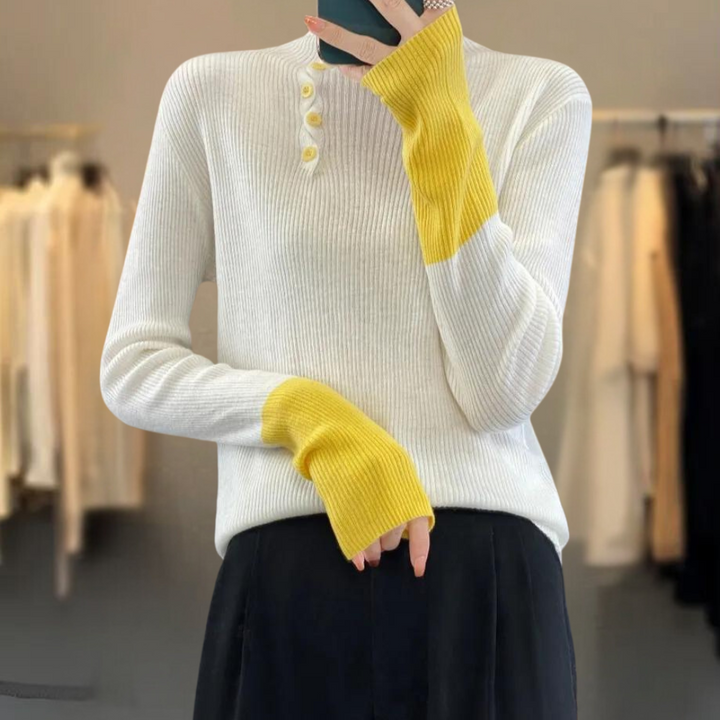 Levoire | T-Shirt Hiver Doux Décontracté Blanc