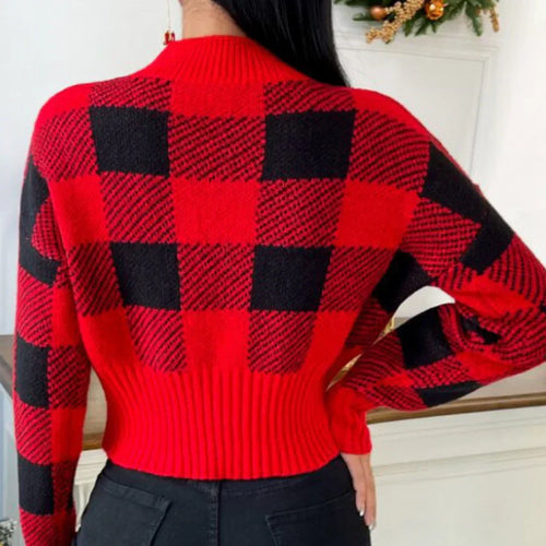 Levoire | Pull Pour Femme À Carreaux Classiques