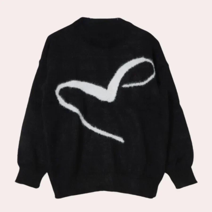 Levoire | Pull À Col Rond Classique Pour Femmes Noir