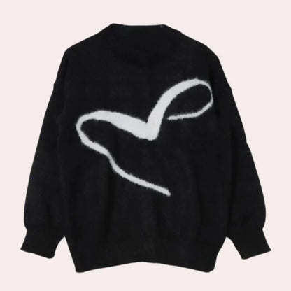 Levoire | Pull À Col Rond Classique Pour Femmes Noir