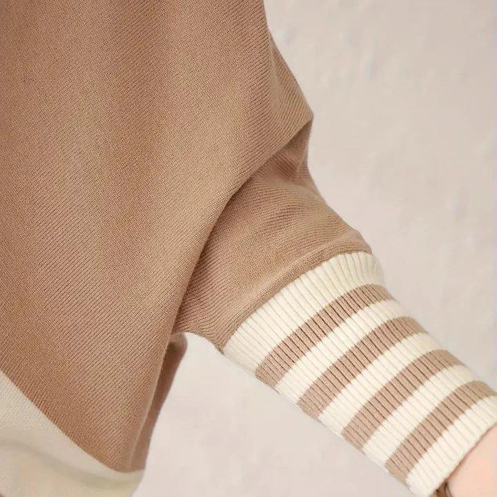 Levoire | Pull Chauve-Souris Rayé Confortable Pour Femmes