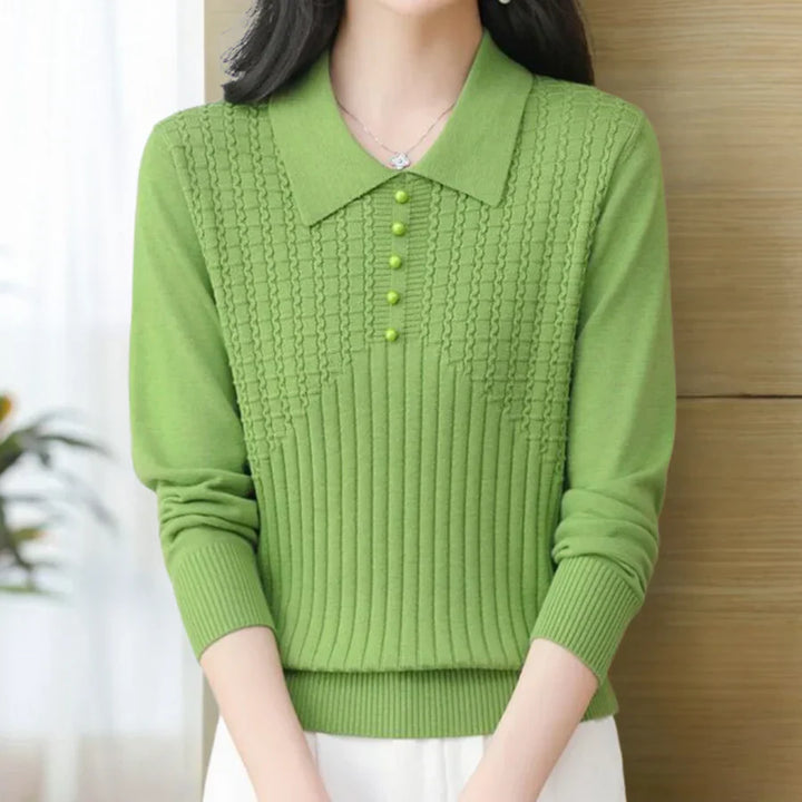 Levoire | Pull En Tricot Simple Pour Femmes Vert