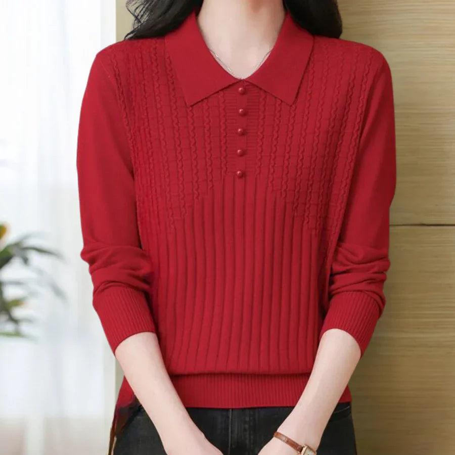 Levoire | Pull En Tricot Simple Pour Femmes Rot