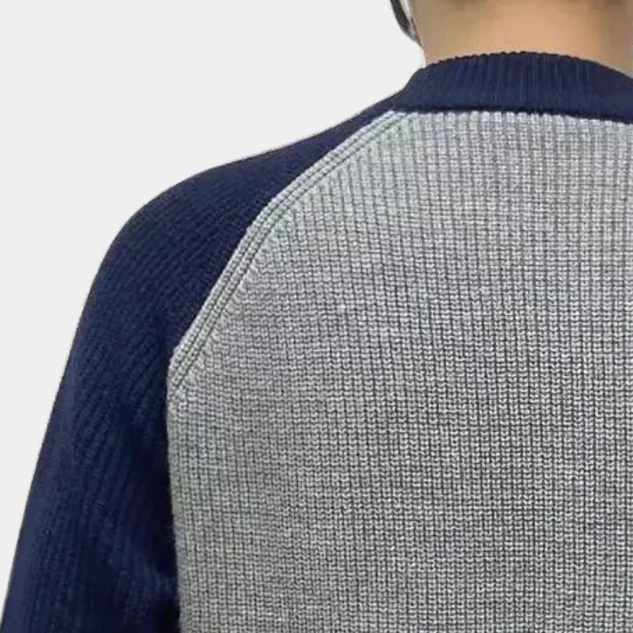 Levoire | Pull Homme Avec Armure Contrastante