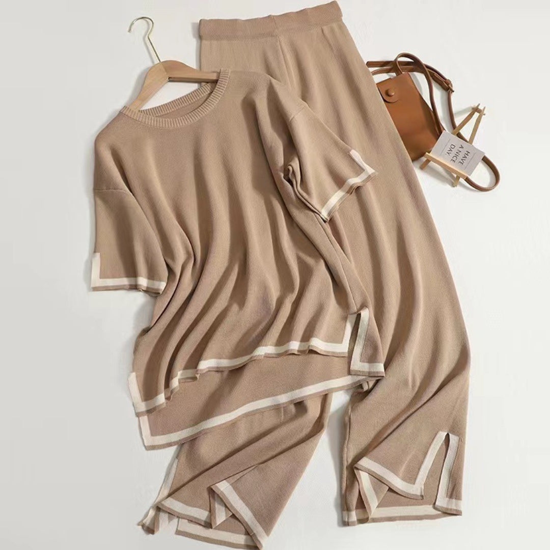 Levoire | Ensemble D'Été 2 Pièces Mi-Long KHAKI