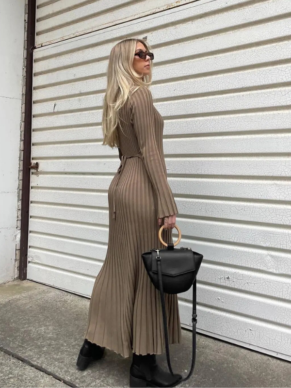 Levoire | Robe Maxi Tricotée Ajustée & Flatteuse