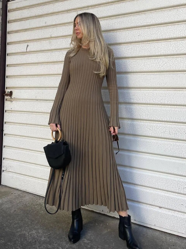 Levoire | Robe Maxi Tricotée Ajustée & Flatteuse