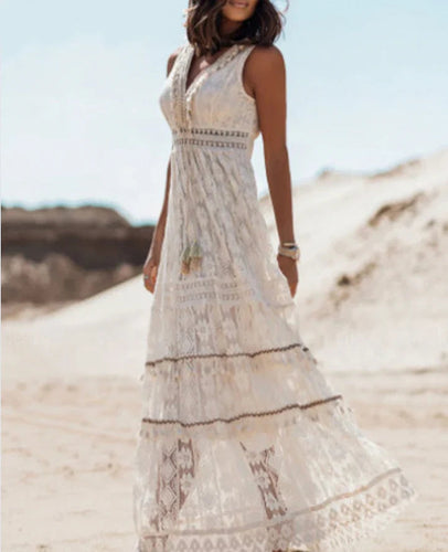 Levoire | Robe Maxi En Style Boho Tombant Librement Légère & Confortable Vêtements Décontractés Pour Le Quotidien