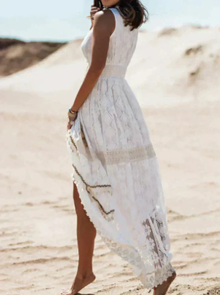 Levoire | Robe Sans Manches En Dentelle Boho