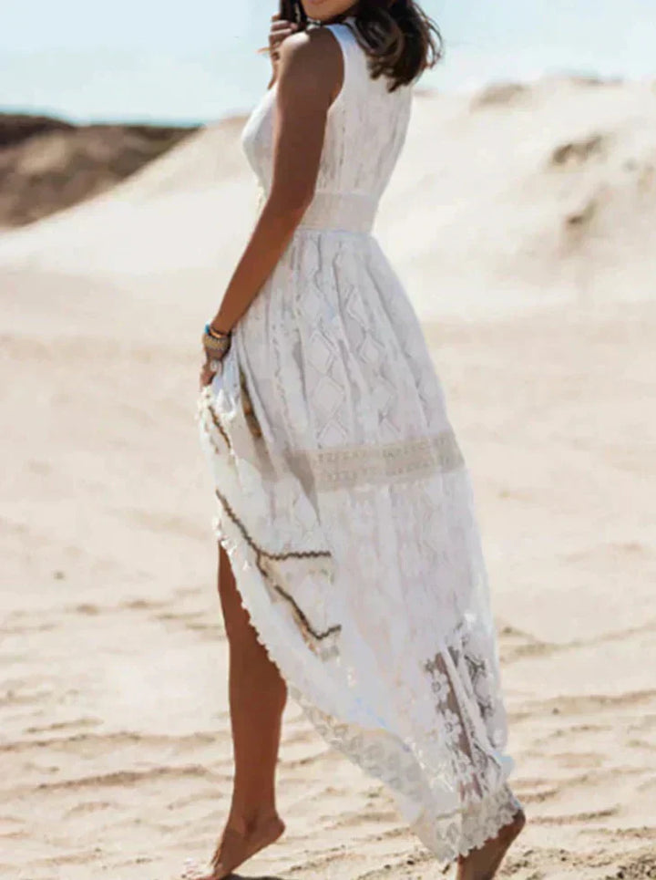 Levoire | Robe Sans Manches En Dentelle Boho