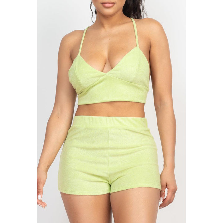 Levoire | Grande Taille Robe Bodycon Sans Manches Avec Imprimé Feuilles Midi Robe