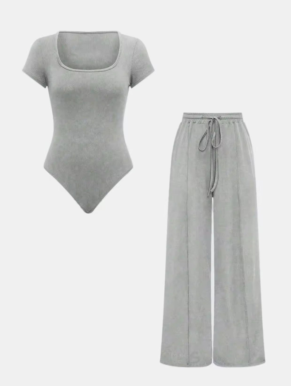 Levoire | Ensemble De Salon Deux Pièces Body & Pantalon Large