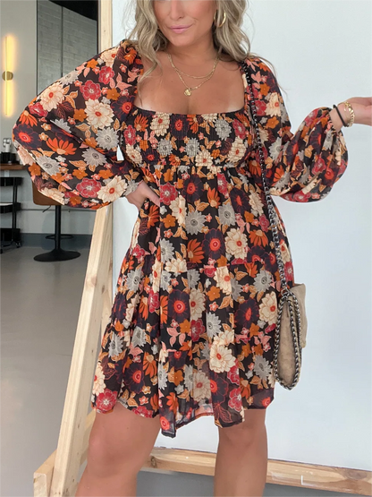 Levoire | Robe Fleurie Pour Femme - Brun