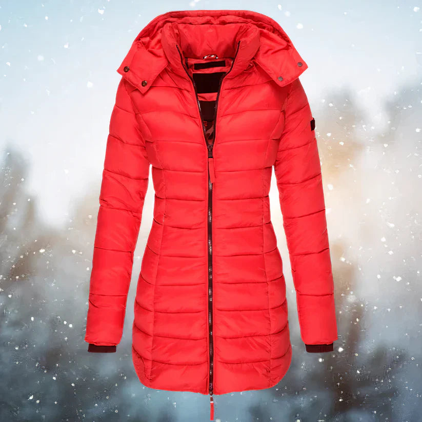 Levoire | Manteau Élégant Chaud Rouge
