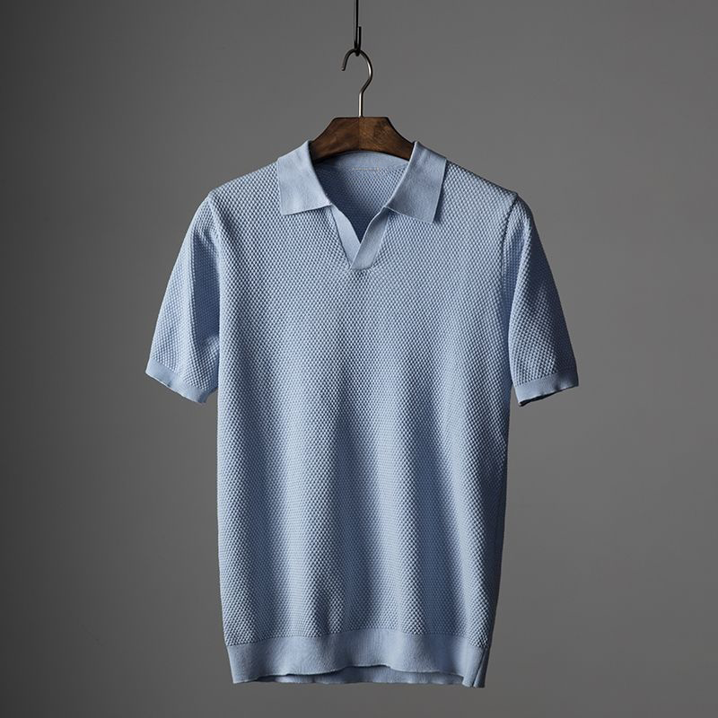 Levoire | Strukturiertes Polo Bleu