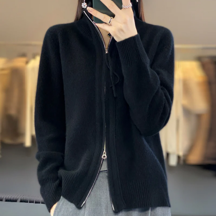Levoire | Confortable veste en laine cachemire Noir