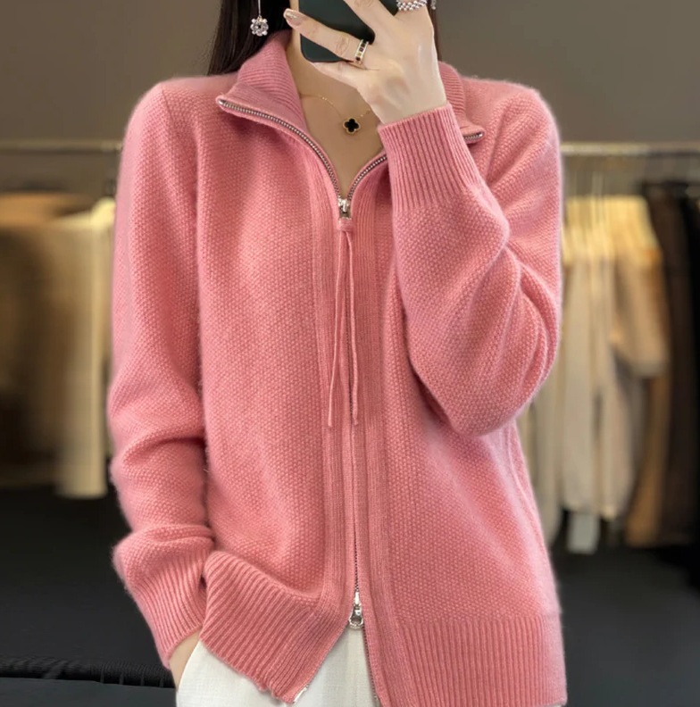 Levoire | Confortable veste en laine cachemire Rosa