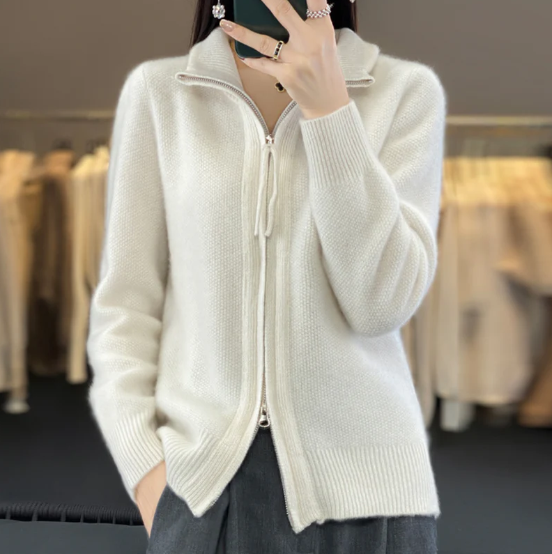 Levoire | Confortable veste en laine cachemire Blanc
