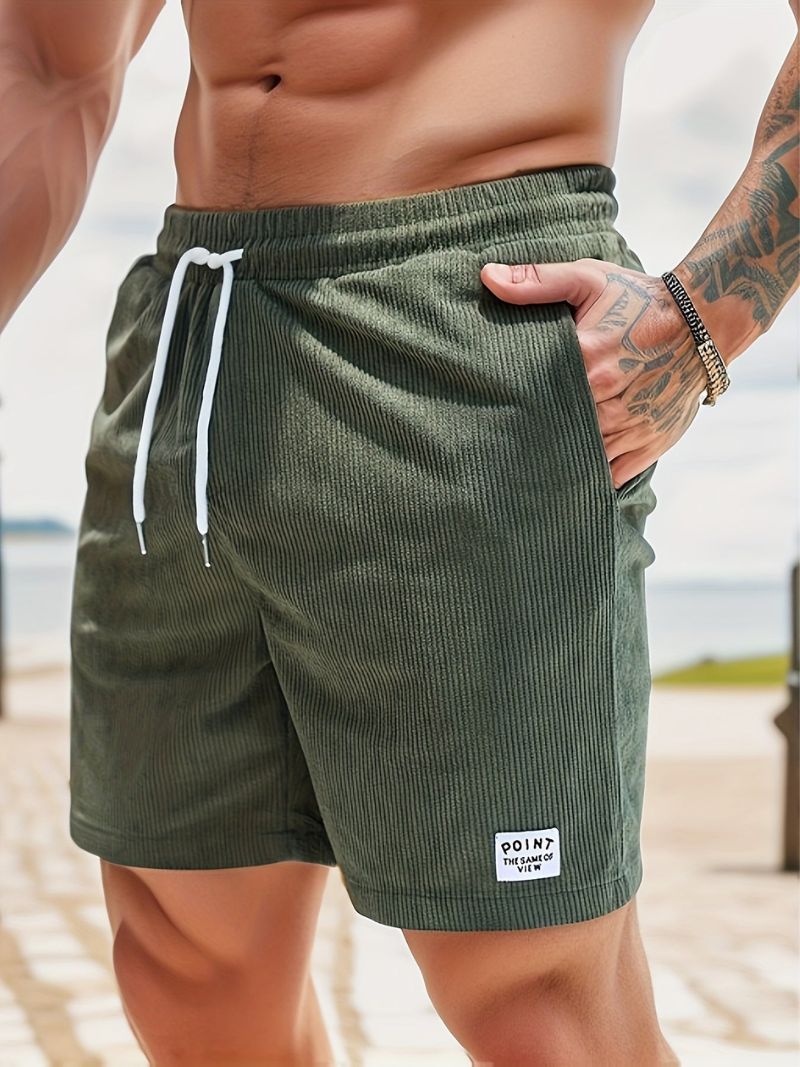 Levoire | Pantalons Courts Ajustables Avec Lacets Vert