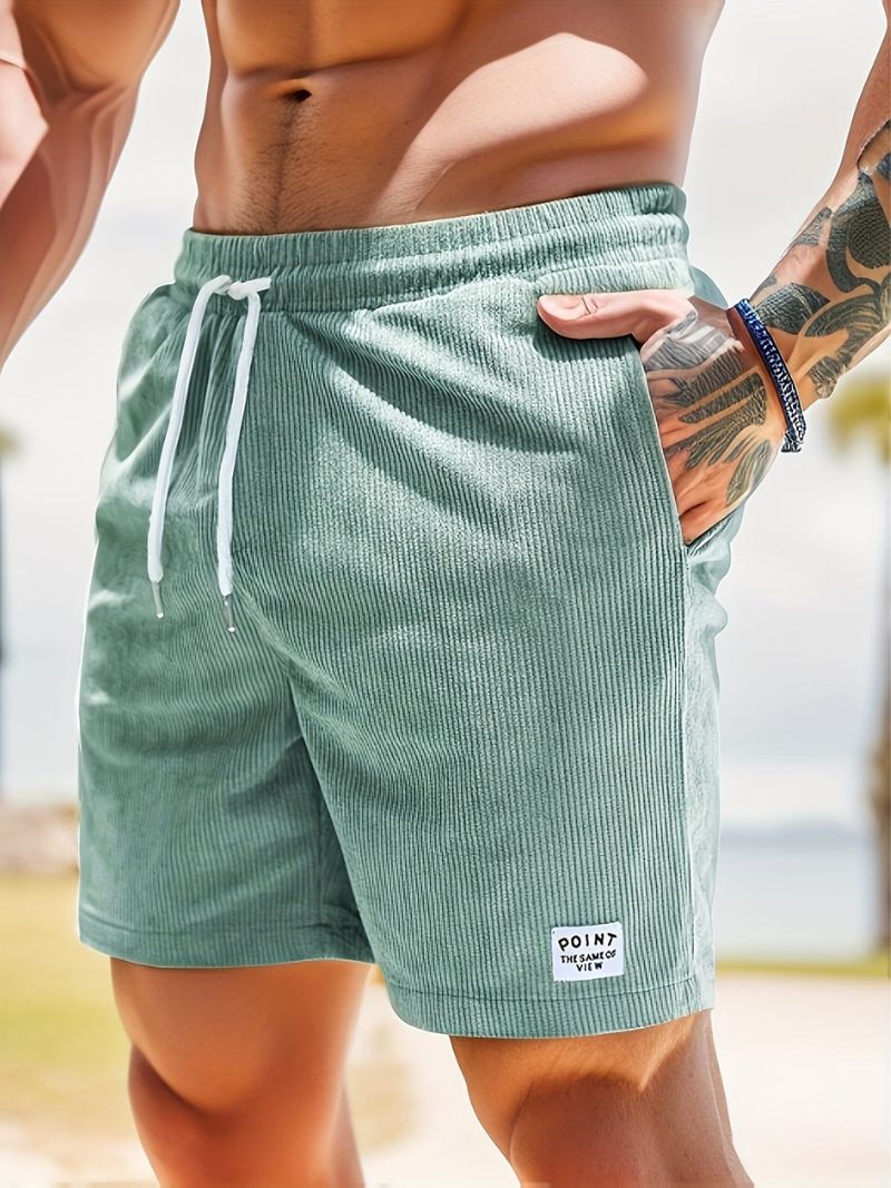 Levoire | Pantalons Courts Ajustables Avec Lacets Vert clair
