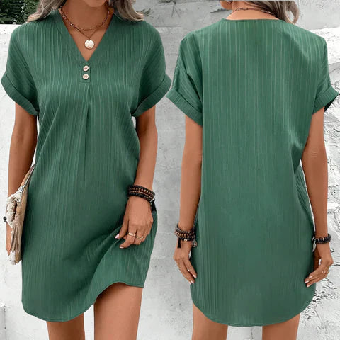 Levoire | Robe V Décolleté Confortable Légère Et Élégante