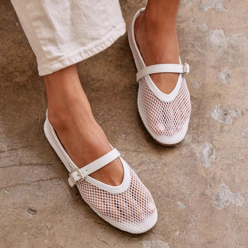 Levoire | Ballerines En Tissu En Maille