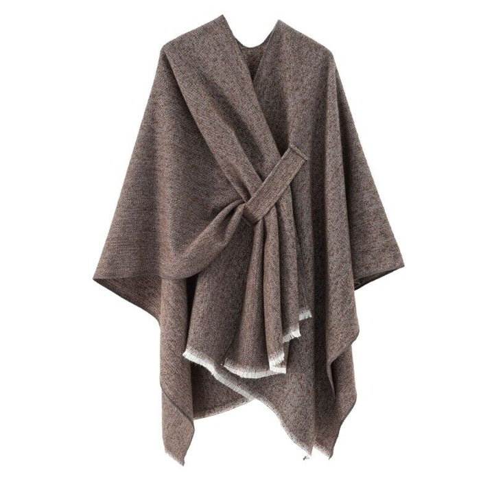 Levoire | Poncho Cachemire Ute Confortable Kaffe Une taille
