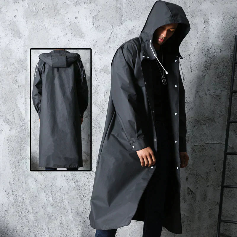 Levoire | Veste Imperméable En Satin Durable Pour Hommes Noir