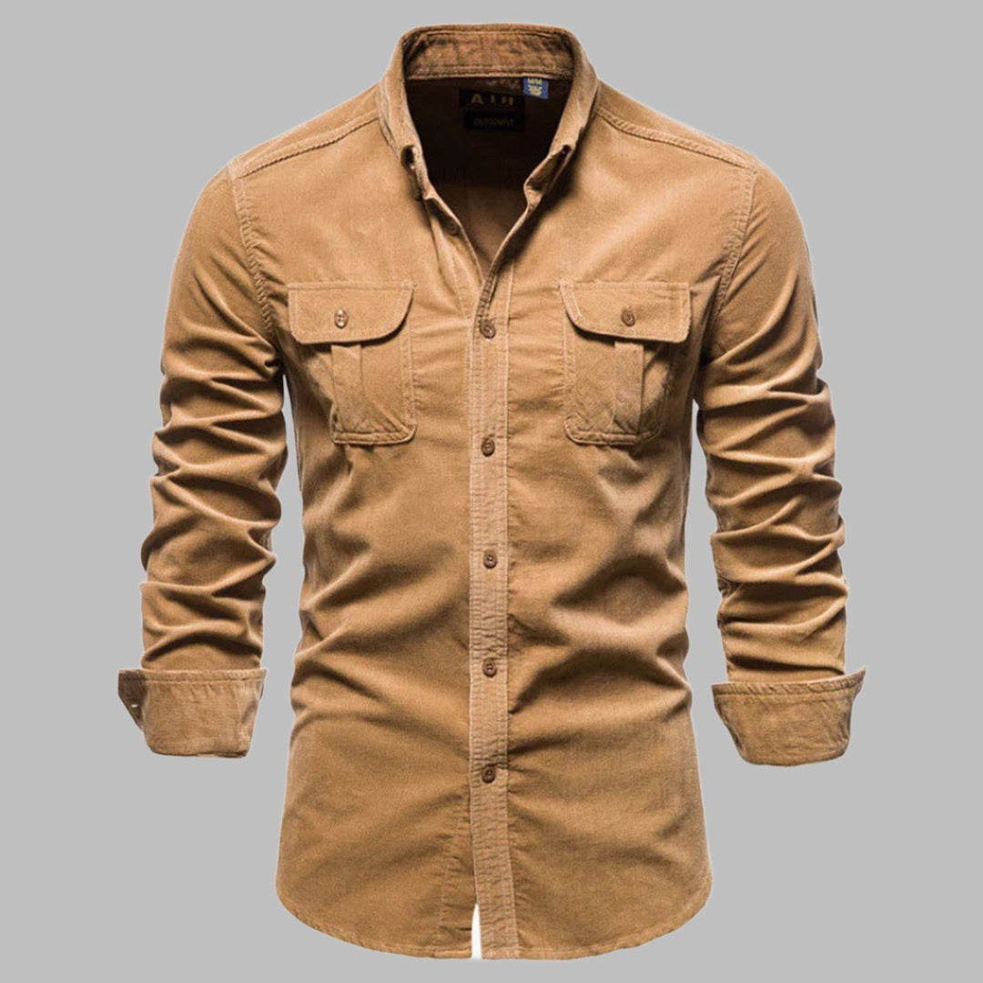 Levoire | Chemise À Manches Longues Style Safari Braun
