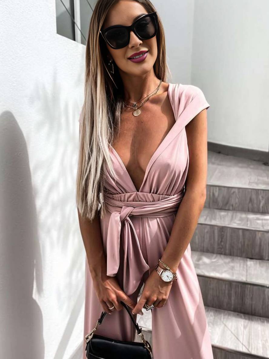 Levoire | Combinaison Large Bandage Croisé Dossier Découvert Élégant Femmes Mariage