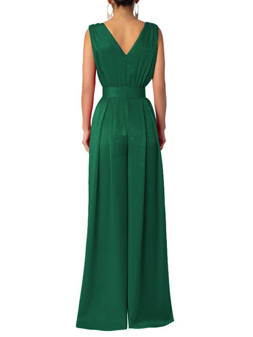 Levoire | Large Jambe Combinaisons Elochet Plonge Poches Sans Manches Femmes Décontracté