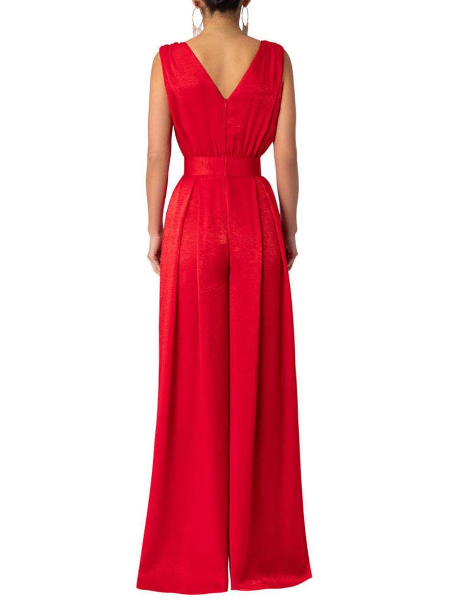 Levoire | Large Jambe Combinaisons Elochet Plonge Poches Sans Manches Femmes Décontracté