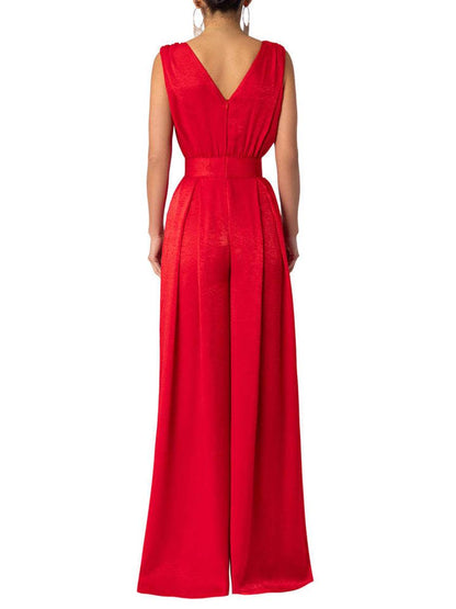 Levoire | Large Jambe Combinaisons Elochet Plonge Poches Sans Manches Femmes Décontracté